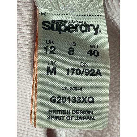 Superdry Hoodie Adult Medium‎ White California Pullover Sweatshirt Mens - Picture 10 of 14
